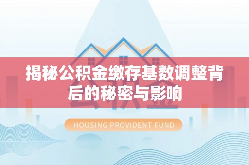 梨树县揭秘公积金缴存基数调整背后的秘密与影响