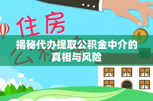 梨树县揭秘代办提取公积金中介的真相与风险