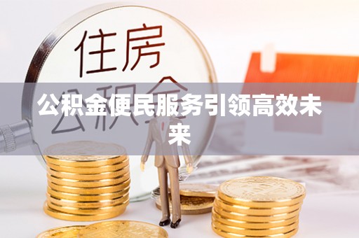 梨树县公积金便民服务引领高效未来