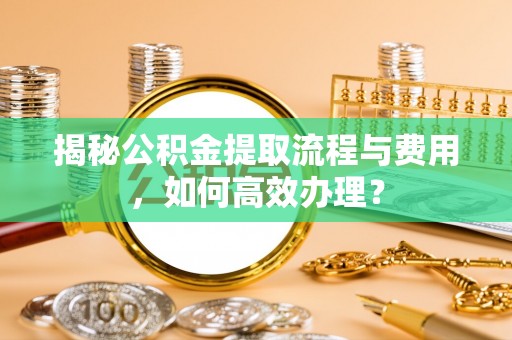 梨树县揭秘公积金提取流程与费用，如何高效办理？